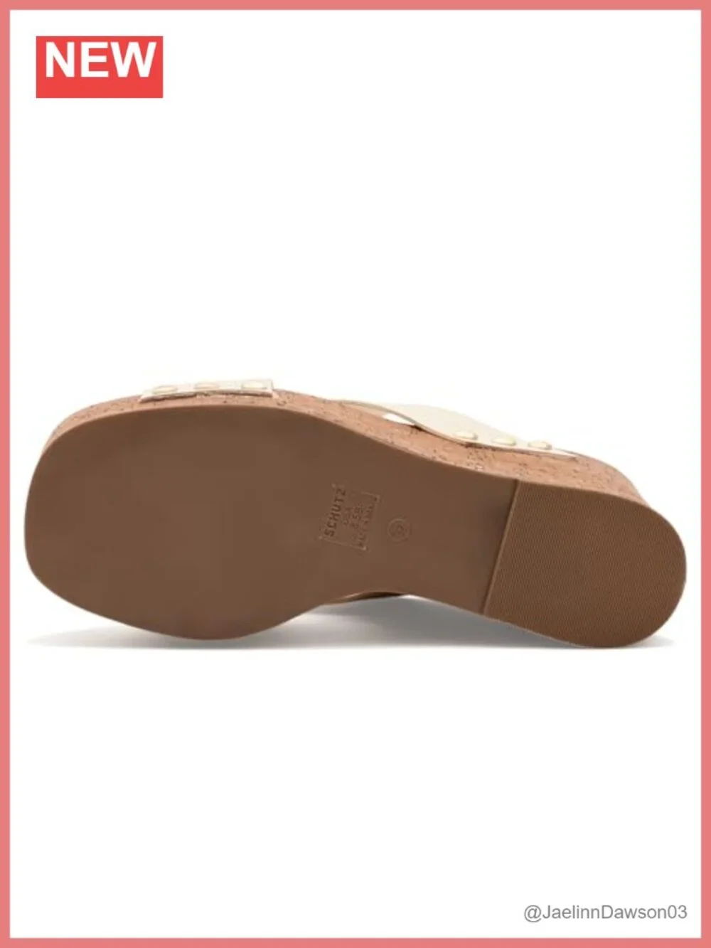 Leather Strap Platform Wedge Sandals Square Toe Slip On